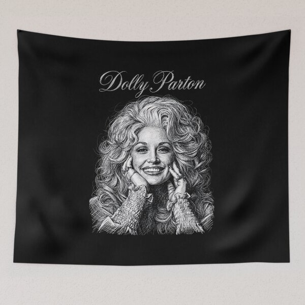 Item preview, Vintage dolly parton Scribble Art designed and sold by Full  Game.