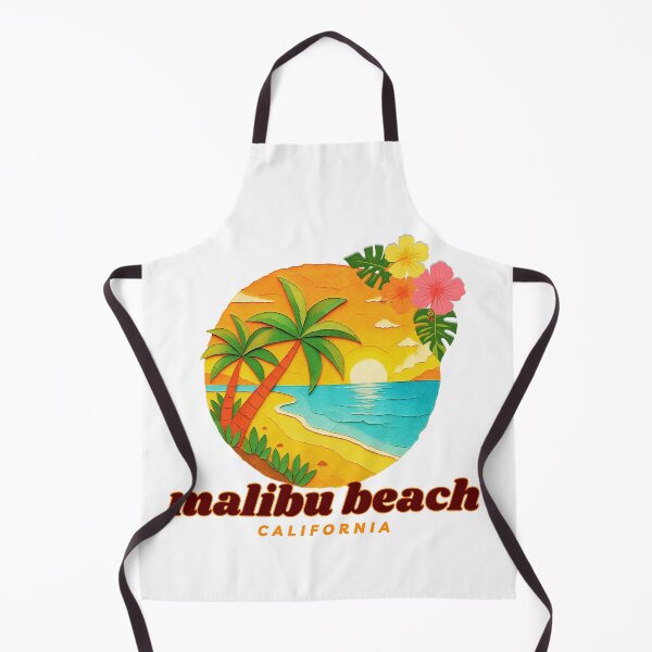 Item preview, Malibu Beach California Retro Sunset Coastal Design designed and sold by DonnaRaine.