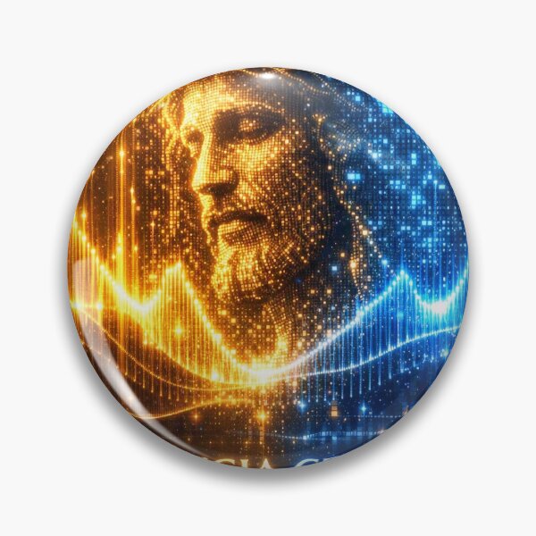 Item preview, Celestial Frequency Jesus Christ Soundwave Art designed and sold by Ink-verse-.