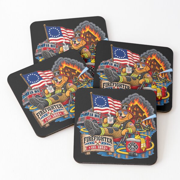 Item preview, Funny Firefighter Dog Est 1853 designed and sold by Omni Craft .