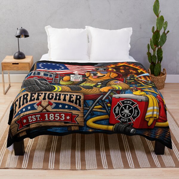 Item preview, Funny Firefighter Dog Est 1853 designed and sold by Omni Craft .