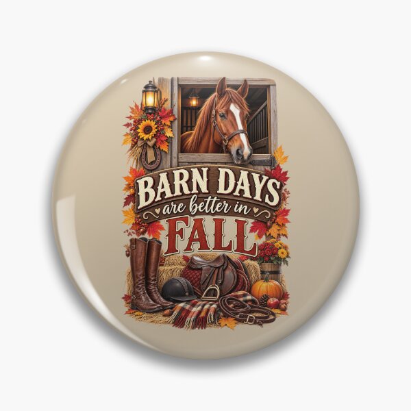 Item preview, Barn Days Are Better in Fall – Autumn Horse Lover Equestrian Design designed and sold by astersgraphics.