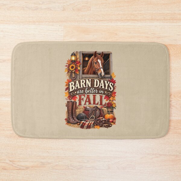 Item preview, Barn Days Are Better in Fall – Autumn Horse Lover Equestrian Design designed and sold by astersgraphics.