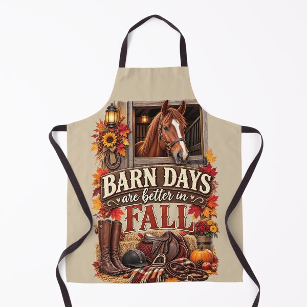 Item preview, Barn Days Are Better in Fall – Autumn Horse Lover Equestrian Design designed and sold by astersgraphics.
