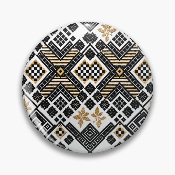 Item preview, Black & Gold Folk Geometry designed and sold by DansCreations42.