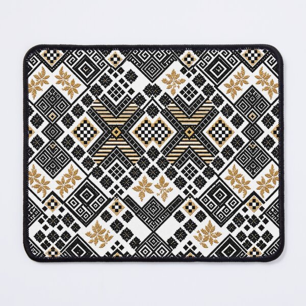 Item preview, Black & Gold Folk Geometry designed and sold by DansCreations42.