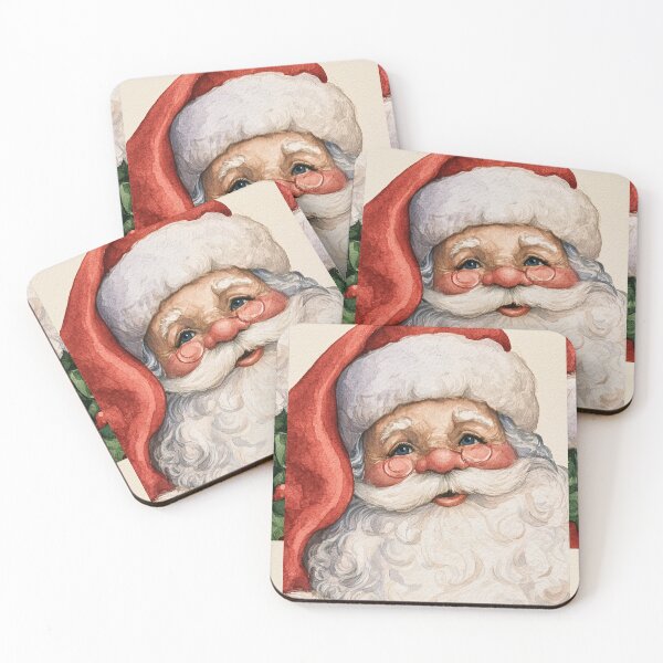 Item preview, Watercolor portrait of Santa Claus designed and sold by SoykAart.