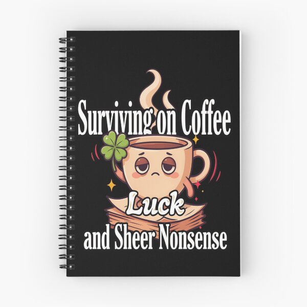 Item preview, Funny Humor Surviving on Coffee, Luck, and Sheer Nonsense  Art Design designed and sold by fantasticdesign.