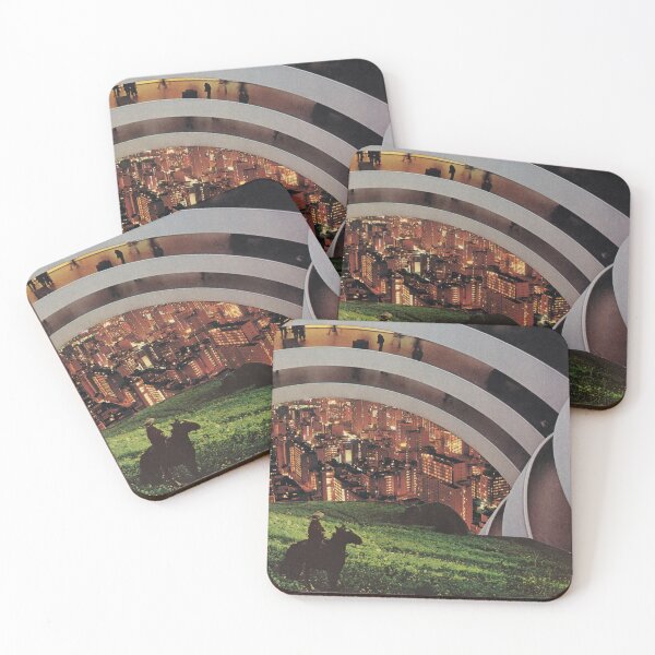 Item preview, surreal city retro vintage nature horse contrast designed and sold by seventies.collages.