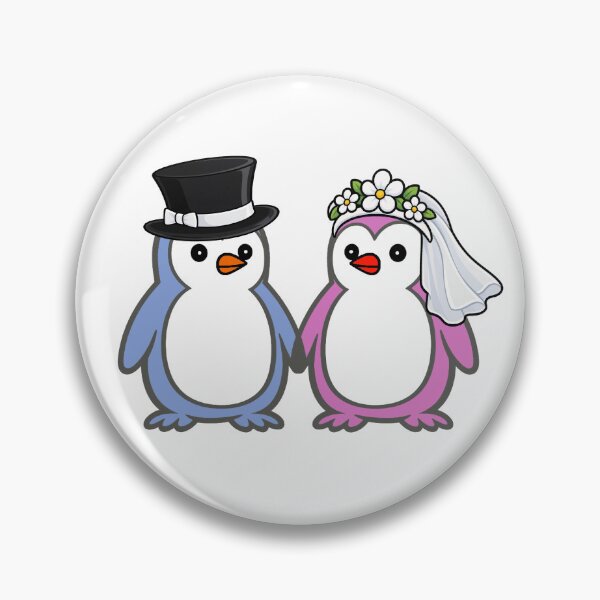 Item preview, Pippo Wedding – Bride & Groom Penguins Set 3 designed and sold by Pippo-Penguin.