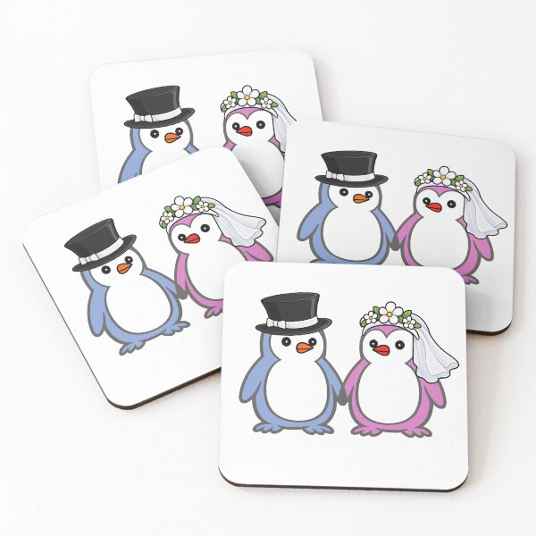 Item preview, Pippo Wedding – Bride & Groom Penguins Set 3 designed and sold by Pippo-Penguin.