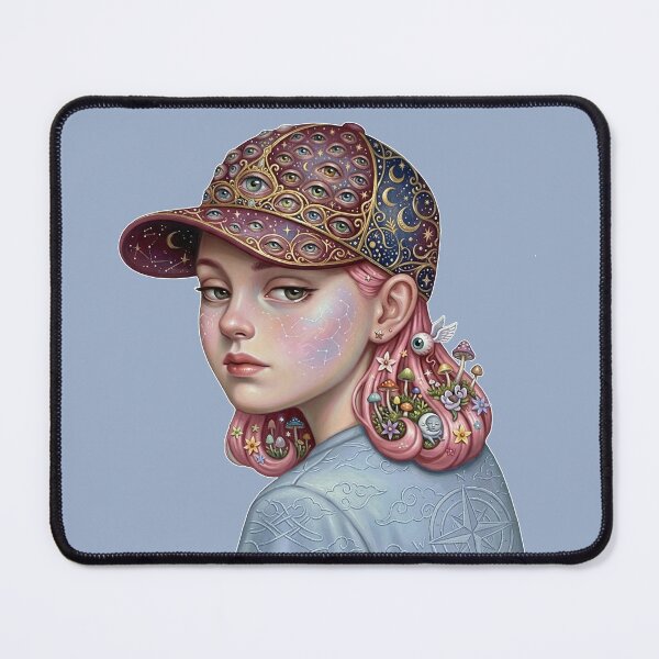 Item preview, Cool girl wearing a hat designed and sold by snoWorkshop.