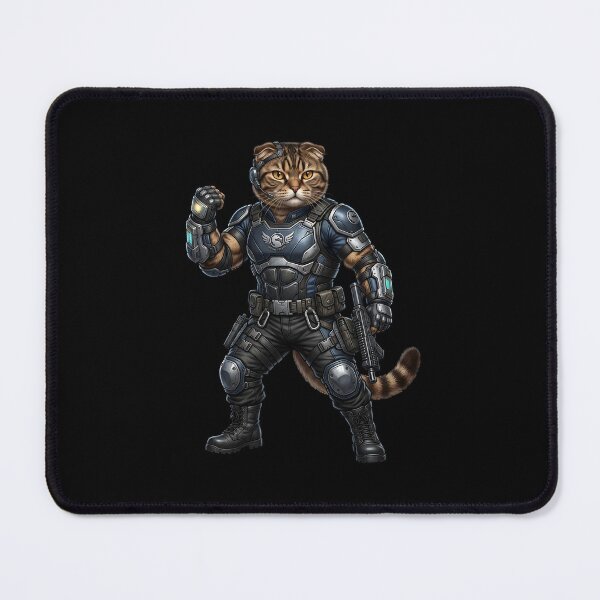 Item preview, Tactical Cat Soldier - Futuristic Military Warrior designed and sold by TOOBIC.