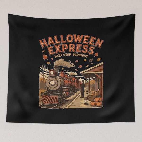Artikelvorschau, Halloween-Zug – Halloween-Express entworfen und verkauft von No Excuses Supply.