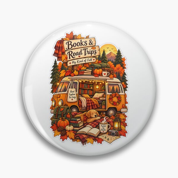 Item preview, Books & Road Trips Cozy Autumn Reading designed and sold by Sema Sema.