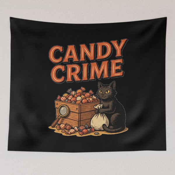 Item preview, Halloween Cat – Candy Crime designed and sold by No Excuses Supply.