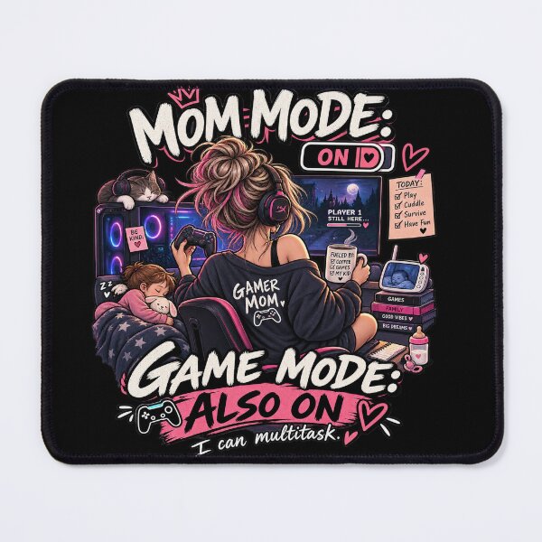 Item preview, Mom Mode On Game Mode Also On – Funny Gamer Mom Design designed and sold by Lumvero.