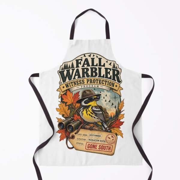 Item preview, Fall Warbler Witness Protection Program Funny Birdwatching Pun designed and sold by Neurospicy Trolls.