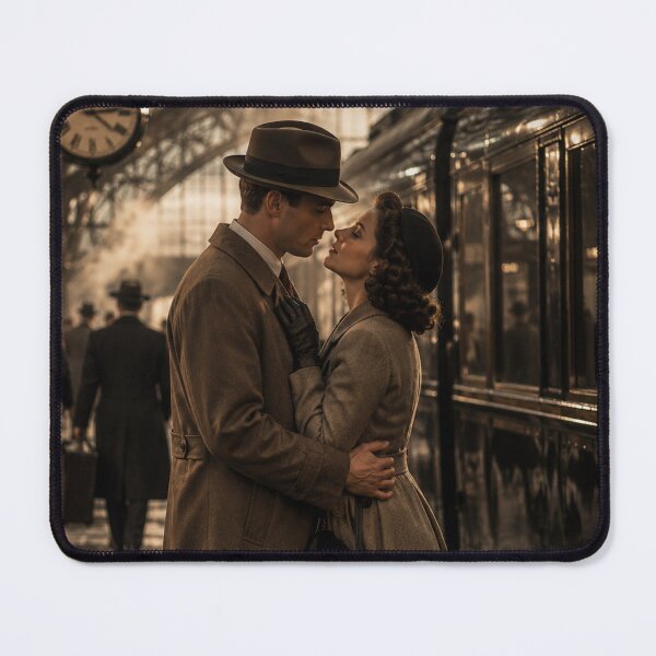 Item preview, Farewell Kiss at the Station — Vintage Romance designed and sold by ZYVARENNE.