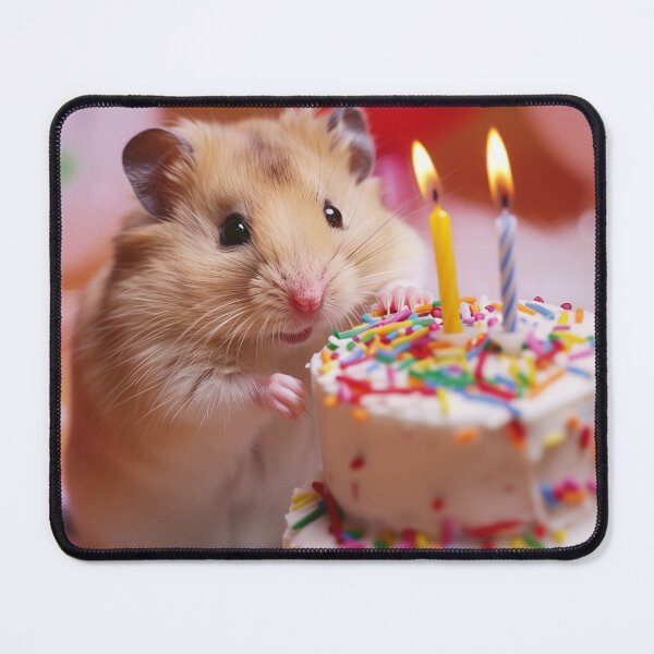Item preview, Cute Hamster Birthday Party - Two Candles Cake Celebration designed and sold by cutepid.