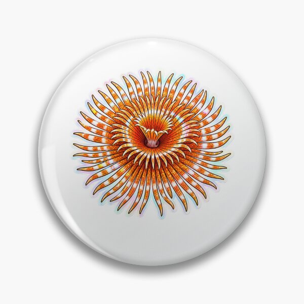Item preview, Feather Duster Worm Holographic Reef Sticker Art designed and sold by KenworksDigital.