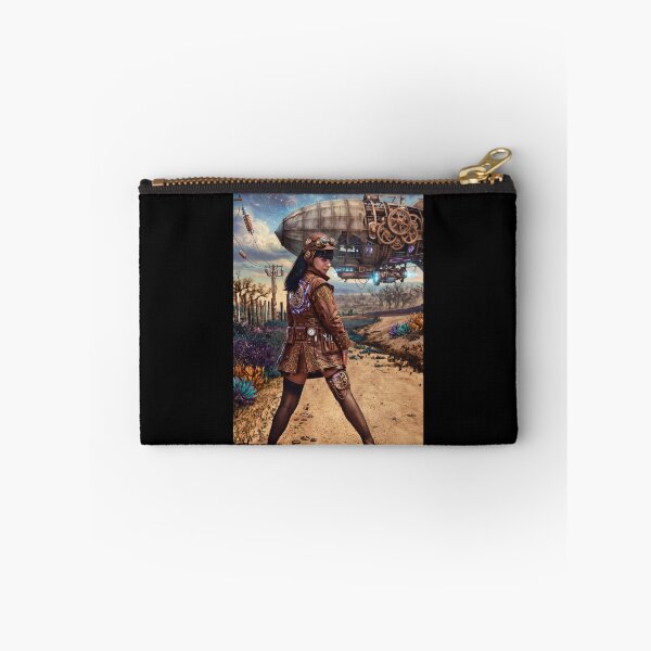 Item preview, Steampunk Airship Aviator Woman Vintage designed and sold by ArtworkNorth.
