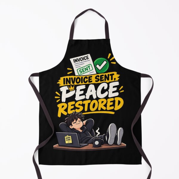 Item preview, Invoice Sent Peace Restored – Funny Freelancer Design designed and sold by GraphiteRealm.