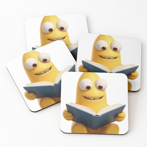 Item preview, Cute Claymation Banana Character Reading a Book designed and sold by canvahub.