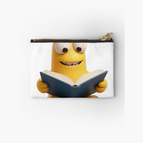 Item preview, Cute Claymation Banana Character Reading a Book designed and sold by canvahub.