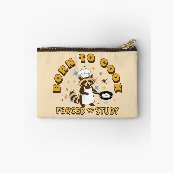 Item preview, Born To Cook, Forced To Study – Chef Raccoon  designed and sold by Shedronpanda.