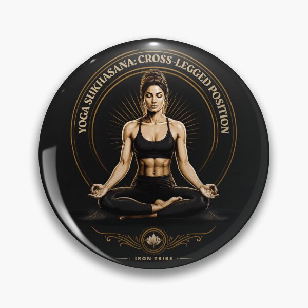 Item preview, Yoga Sukhasana Cross-Legged Pose – Seated Meditation Yoga designed and sold by Sparkofart07.