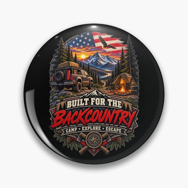 Item preview, Built for the Backcountry - Vintage Camping Off Road Adventure T-Shirt designed and sold by DomKo10.