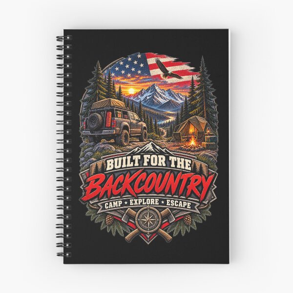 Item preview, Built for the Backcountry - Vintage Camping Off Road Adventure T-Shirt designed and sold by DomKo10.