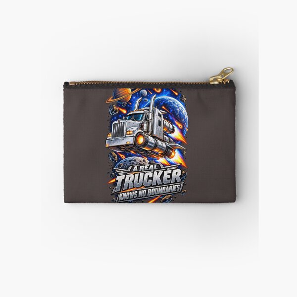 Item preview, A Real Trucker Knows No Boundaries - Space Semi Art designed and sold by NomadForge.
