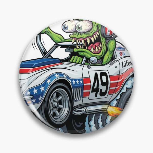 Item preview, Corvette Kustom Kulture Hot Rod  | Lowbrow Art | Ed Roth Style designed and sold by OutlawSpeedShop.