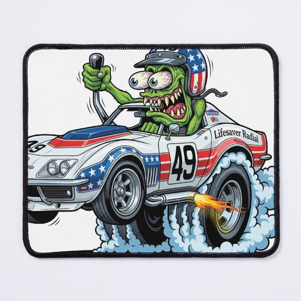 Item preview, Corvette Kustom Kulture Hot Rod | Lowbrow Art | Ed Roth Style designed and sold by OutlawSpeedShop.