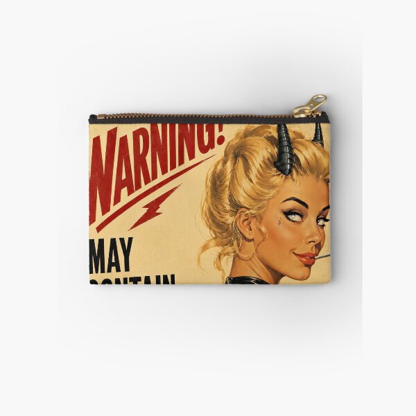 Item preview, Warning! May Contain Evil – Retro Devil Pinup designed and sold by obstinator.