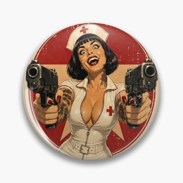Item preview, Temporarily Insane – Retro Nurse Pinup designed and sold by obstinator.
