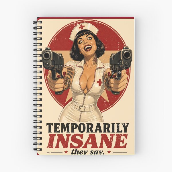 Item preview, Temporarily Insane – Retro Nurse Pinup designed and sold by obstinator.