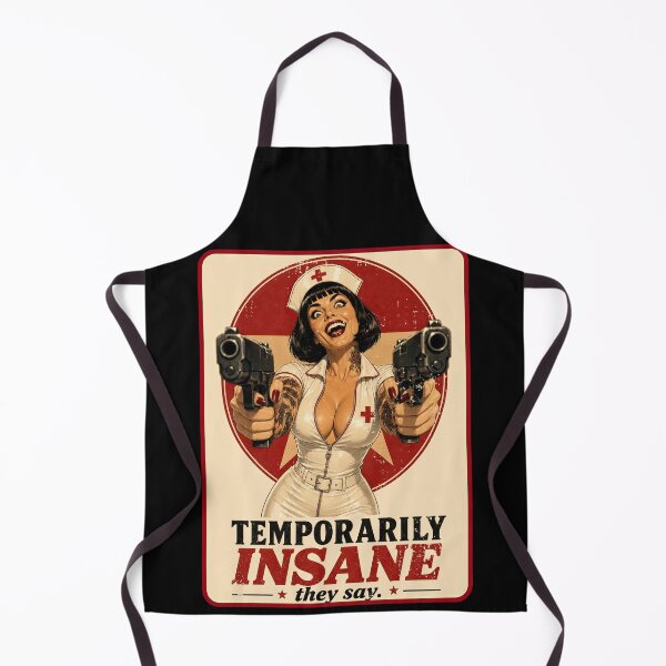 Item preview, Temporarily Insane – Retro Nurse Pinup designed and sold by obstinator.