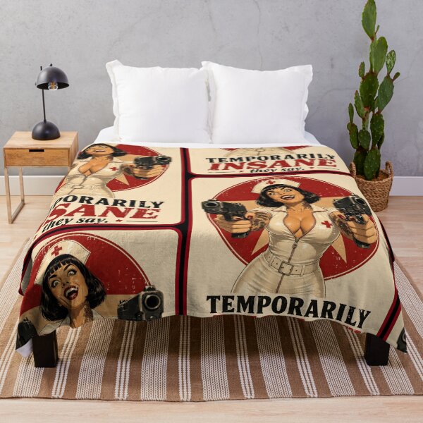 Item preview, Temporarily Insane – Retro Nurse Pinup designed and sold by obstinator.