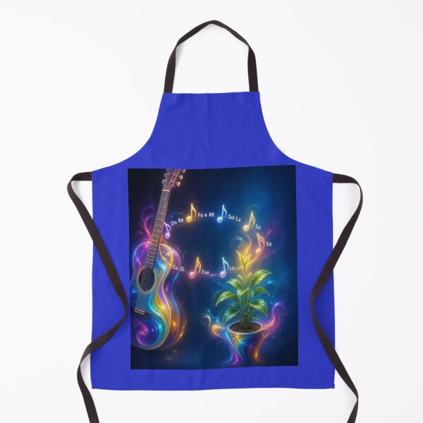 Item preview, Magical Glowing Guitar with Musical Notes and Plant designed and sold by Breezes-of-Ida.