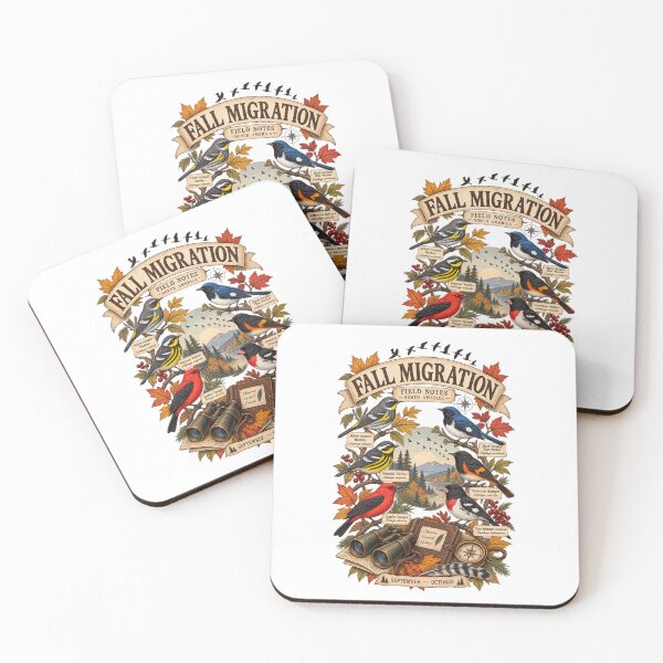 Item preview, Fall Migration Field Notes North America Vintage Birdwatching designed and sold by Neurospicy Trolls.