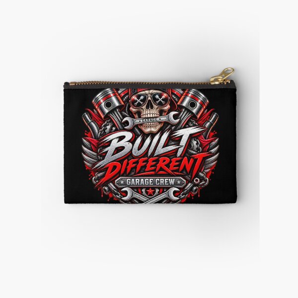 Item preview, Built Different Garage Crew – Biker Skull Mechanic designed and sold by Golden Godfather Studio.