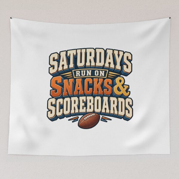Item preview, Saturdays Run On Snacks And Scoreboards designed and sold by FZ Studio .