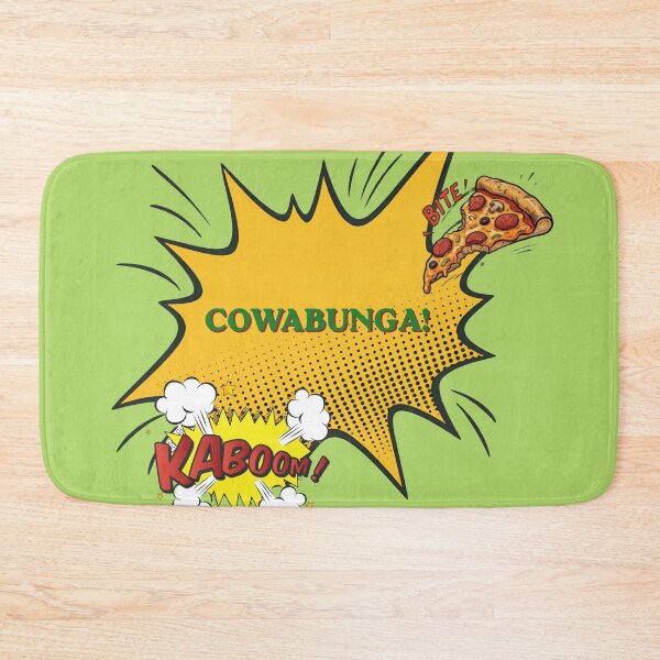 Item preview, Cowabunga Pizza Slice Retro Comic Art designed and sold by DNBY.