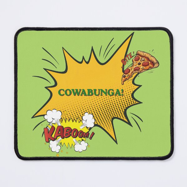 Item preview, Cowabunga Pizza Slice Retro Comic Art designed and sold by DNBY.