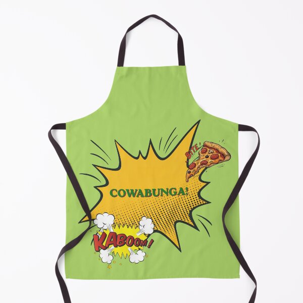 Artikelvorschau, Cowabunga Pizza Slice Retro Comic Art entworfen und verkauft von DNBY.