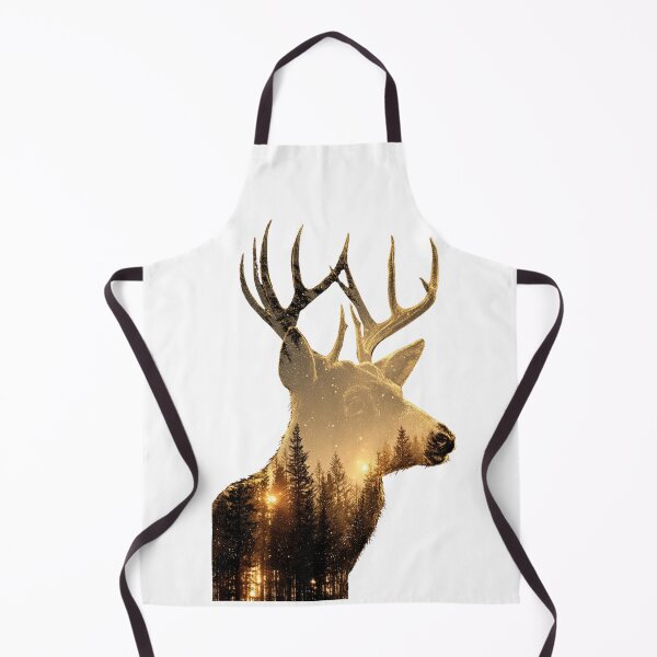 Item preview, Golden Starry Forest Deer Double Exposure designed and sold by LC&LCPlatform.