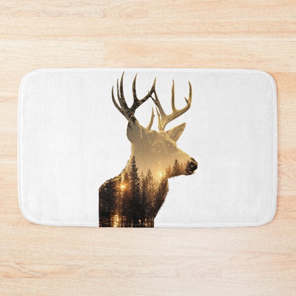 Item preview, Golden Starry Forest Deer Double Exposure  designed and sold by LC&LCPlatform.